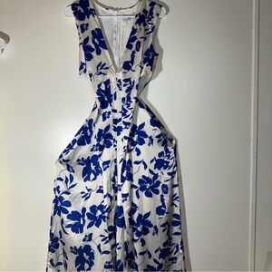 Petal & Pup Blue Floral Wide Leg Jumpsuit